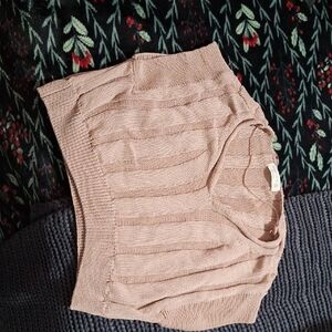 Miss Love Mauve Ribbed Knit Crop Top